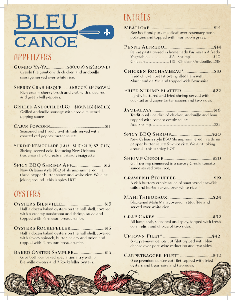 Menu Bleu Canoe-2